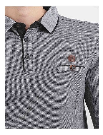 Polo de manga larga de puro algodón PIWANGA