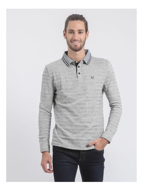 Polo de manga larga de puro algodón PLAMOTO - Kiabi