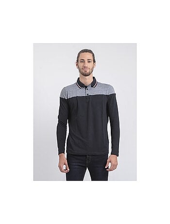 Polo de manga larga de puro algodón POGAME