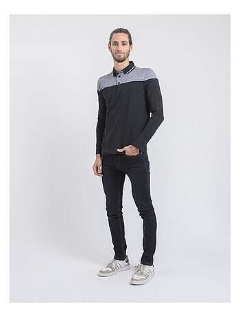 Polo de manga larga de puro algodón POGAME