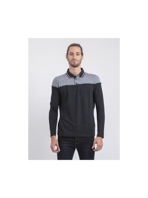Polo de manga larga de puro algodón POGAME - Kiabi