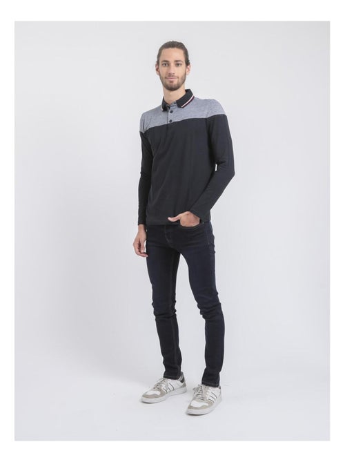 Polo de manga larga de puro algodón POGAME - Kiabi