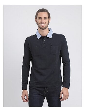 Polo de manga larga de puro algodón POKEMAN