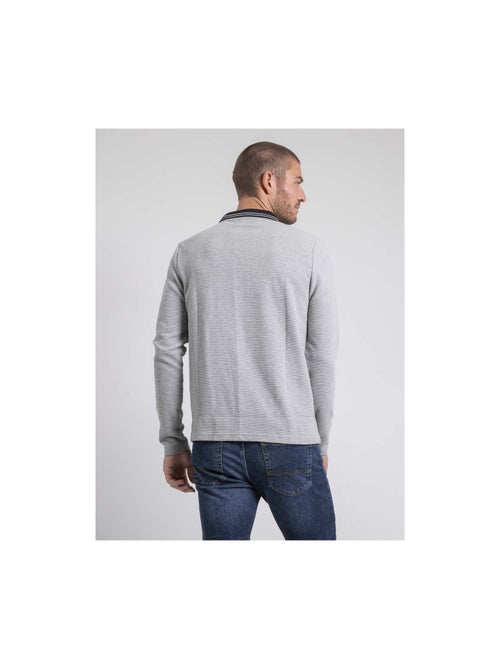 Polo de manga larga de puro algodón POMEDUSE - Kiabi