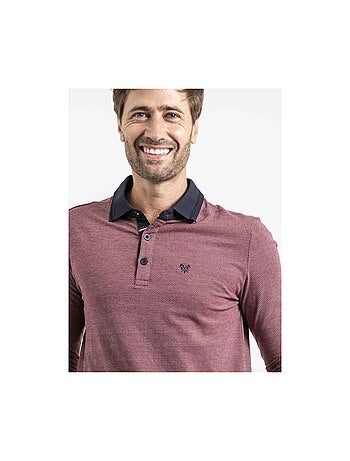 Polo de manga larga de puro algodón POUMIX