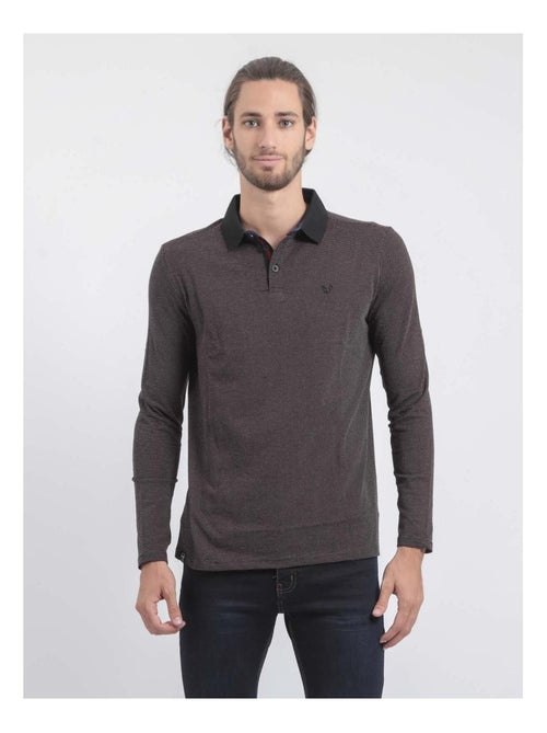 Polo de manga larga de puro algodón PRALONG - Kiabi