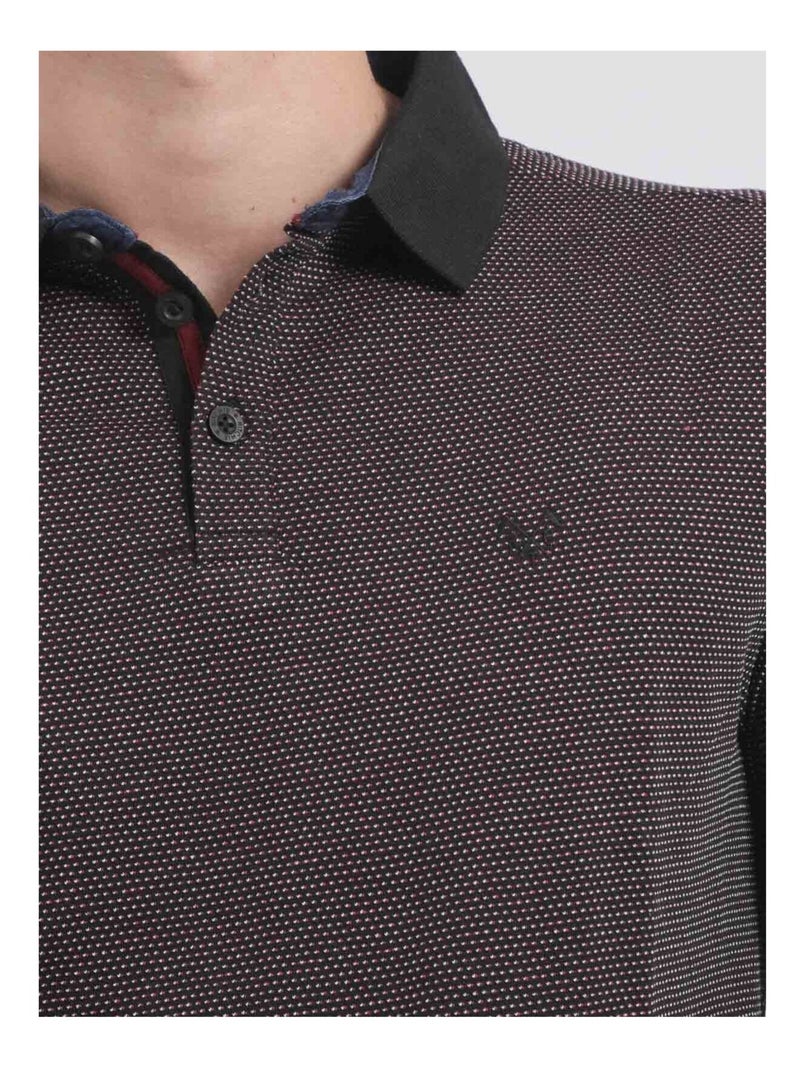 Polo de manga larga de puro algodón PRALONG Negro - Kiabi