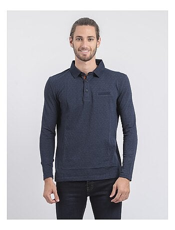 Polo de manga larga de puro algodón PUMANAR