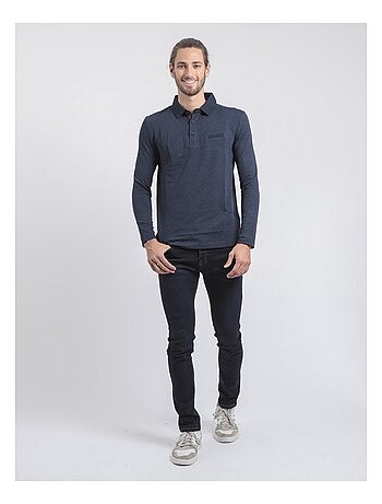 Polo de manga larga de puro algodón PUMANAR