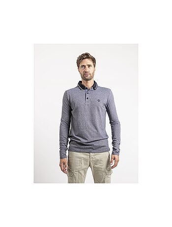 Polo de manga larga de puro algodón PYTHON