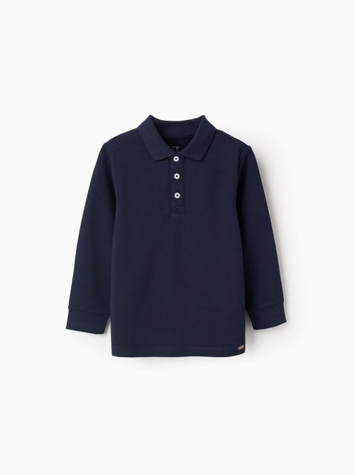 Polo de manga larga en algodón - Kiabi
