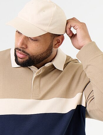 Polo de manga larga estilo rugby