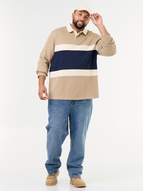 Polo de manga larga estilo rugby - Kiabi Polo de manga larga estilo rugby - Kiabi