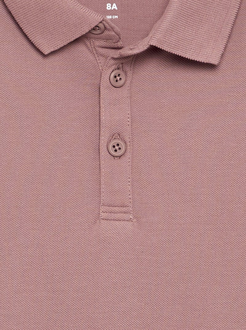 Polo de manga larga Purpura - Kiabi