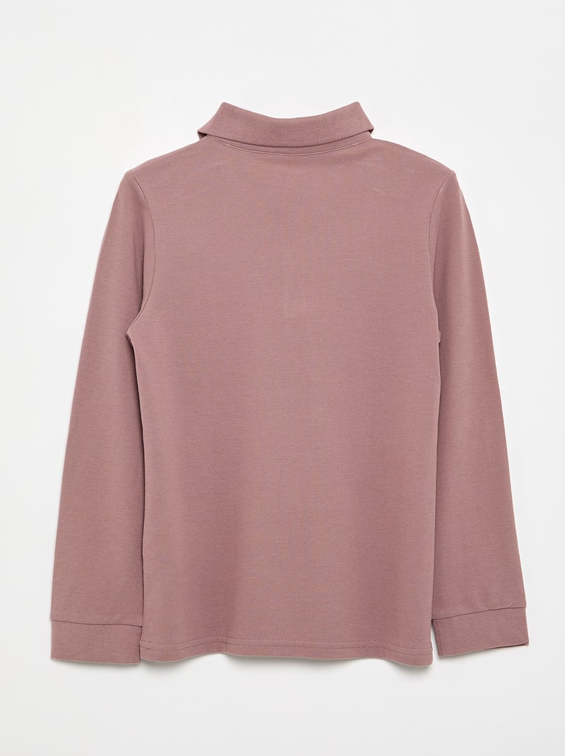 Polo de manga larga Purpura - Kiabi