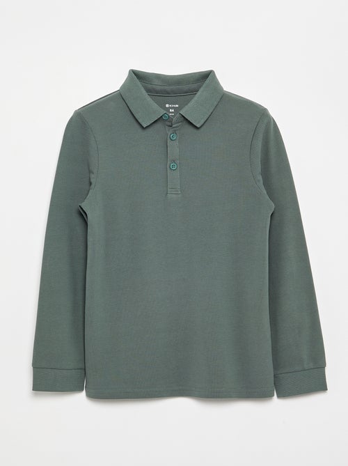Polo de manga larga - Kiabi Polo de manga larga - Kiabi
