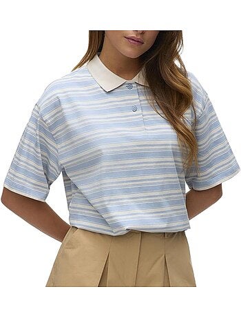 Polo vero moda de manga 2/4 para mujer, marr y o