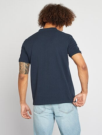 Polo de piqué cuello mao