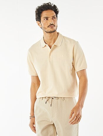 Polo de piqué de algodón