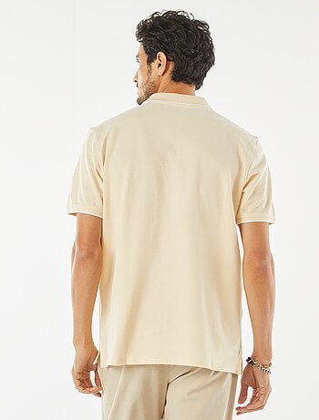 Polo de piqué de algodón