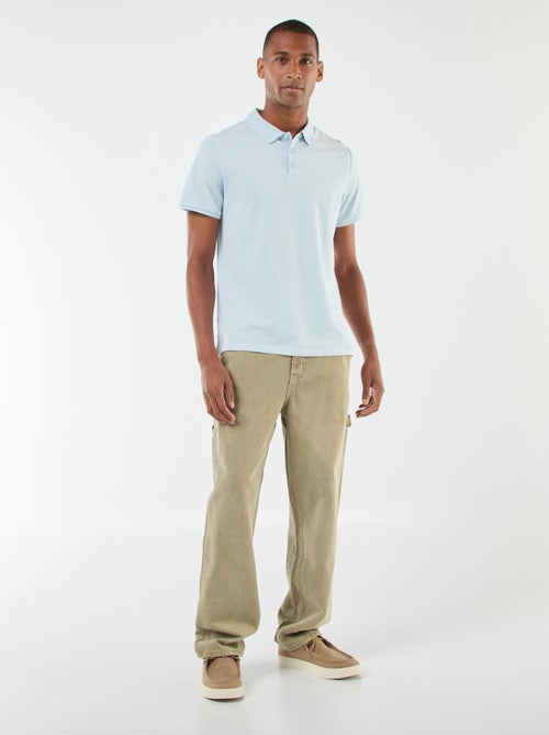 Polo de piqué de algodón - Kiabi