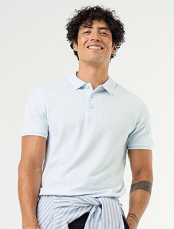 Polo de piqué de algodón
