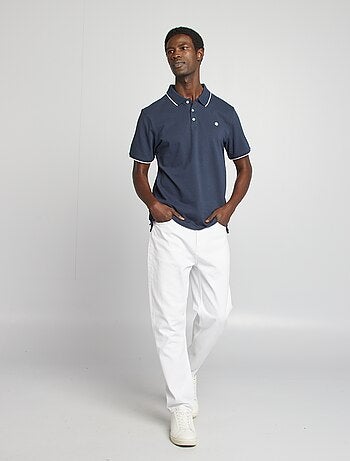 Polo de piqué de algodón