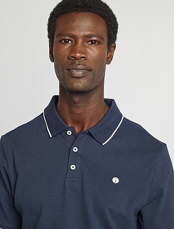 Polo de piqué de algodón