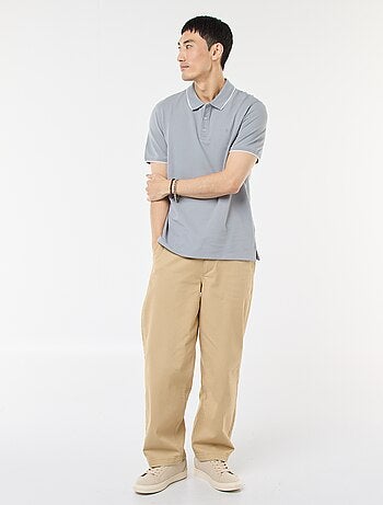 Polo de piqué de algodón