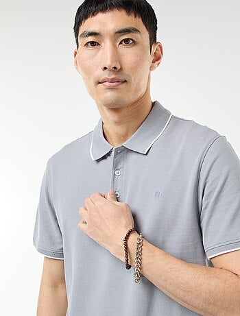 Polo de piqué de algodón