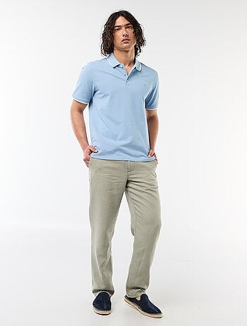 Polo de piqué de algodón