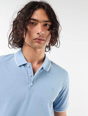 Polo de piqué de algodón