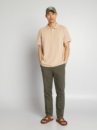 Polo de piqué de algodón