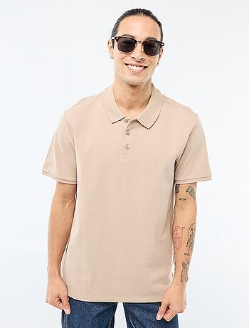 Polo de piqué de algodón