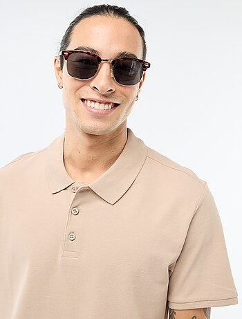 Polo de piqué de algodón