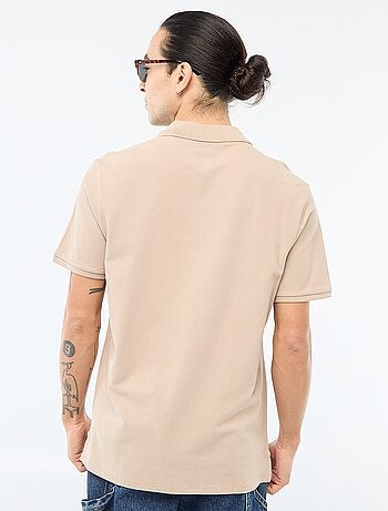 Polo de piqué de algodón