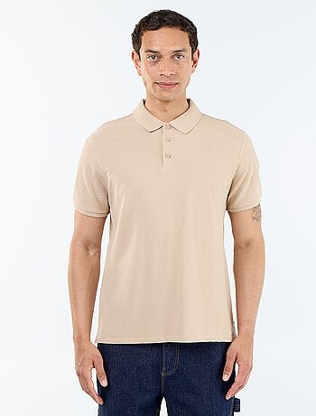Polo de piqué de algodón