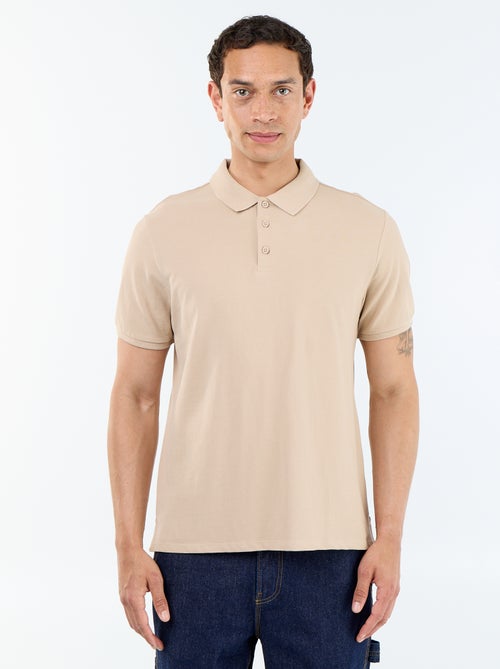 Polo de piqué de algodón - Kiabi