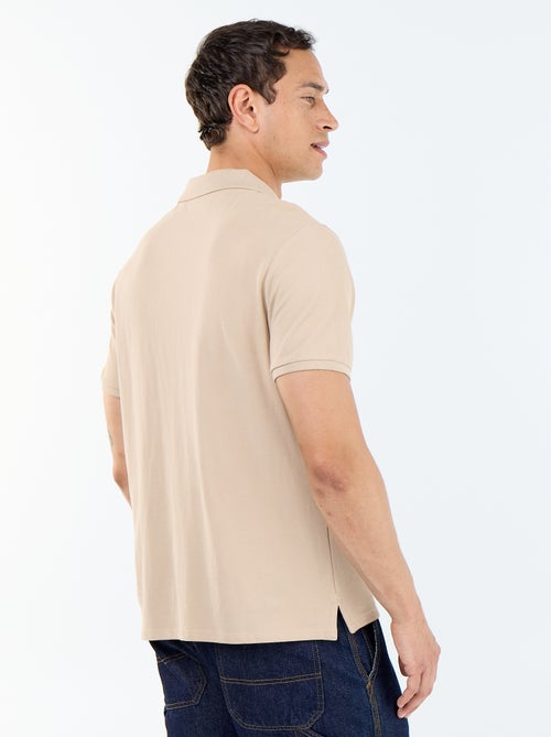 Polo de piqué de algodón - Kiabi