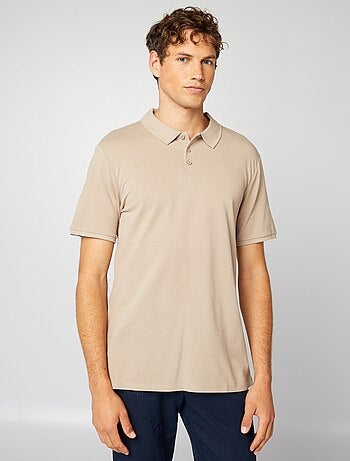 Polo de piqué de algodón