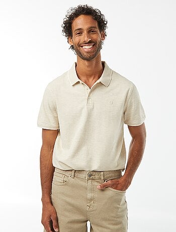 Polo de piqué de algodón