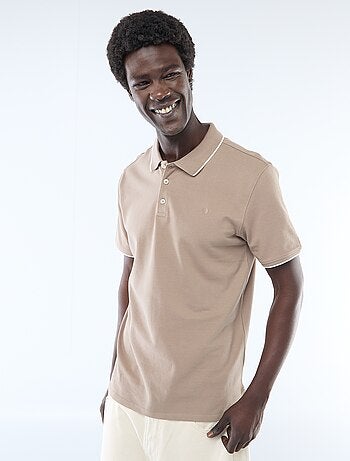 Polo de piqué de algodón
