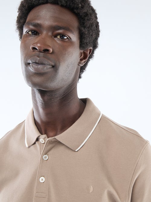 Polo de piqué de algodón - Kiabi