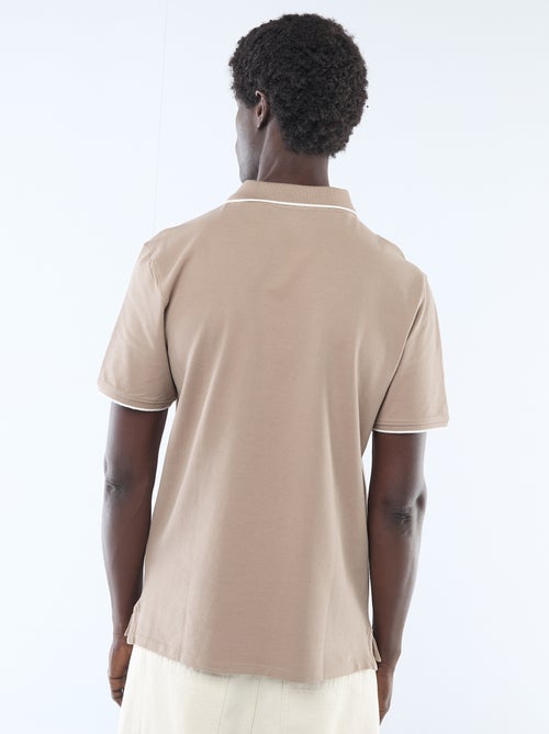 Polo de piqué de algodón - Kiabi