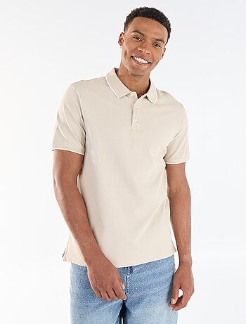Polo de piqué de algodón