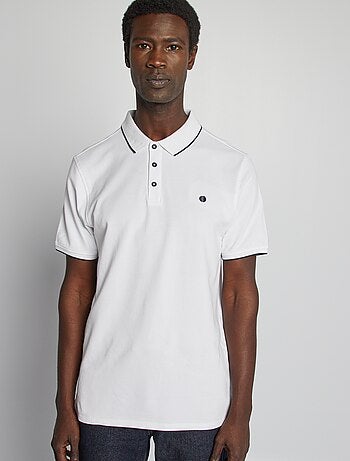 Polo de piqué de algodón