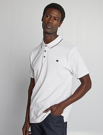 Polo de piqué de algodón
