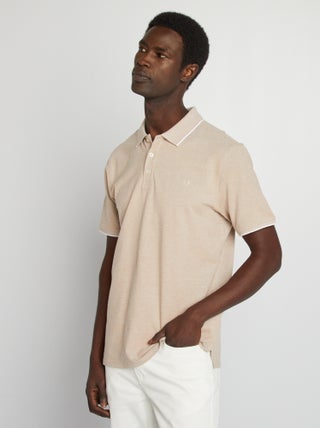 Polo de piqué de algodón
