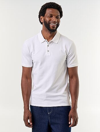 Polo de piqué de algodón