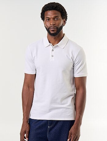 Polo de piqué de algodón